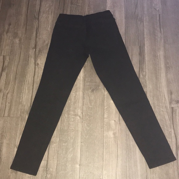 FC, black jeans with black leopard print. Size 8. - Picture 7 of 9